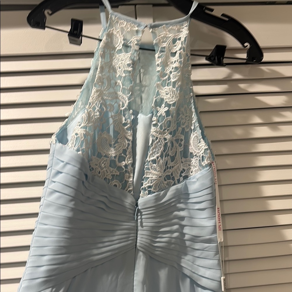 JJs House Light Blue Lace Maxi Dress - Picture 6 of 7